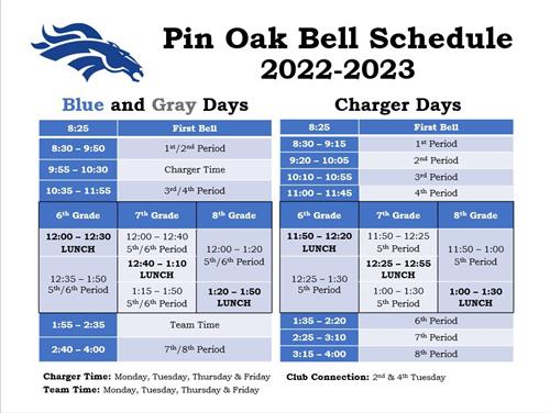 Bell Schedule